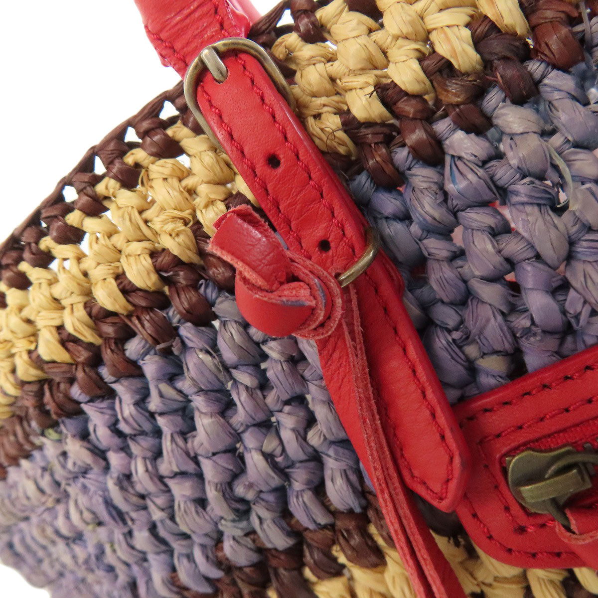 BALENCIAGA 286370 Basket bag Tote Bag Straw Ladies [Used]