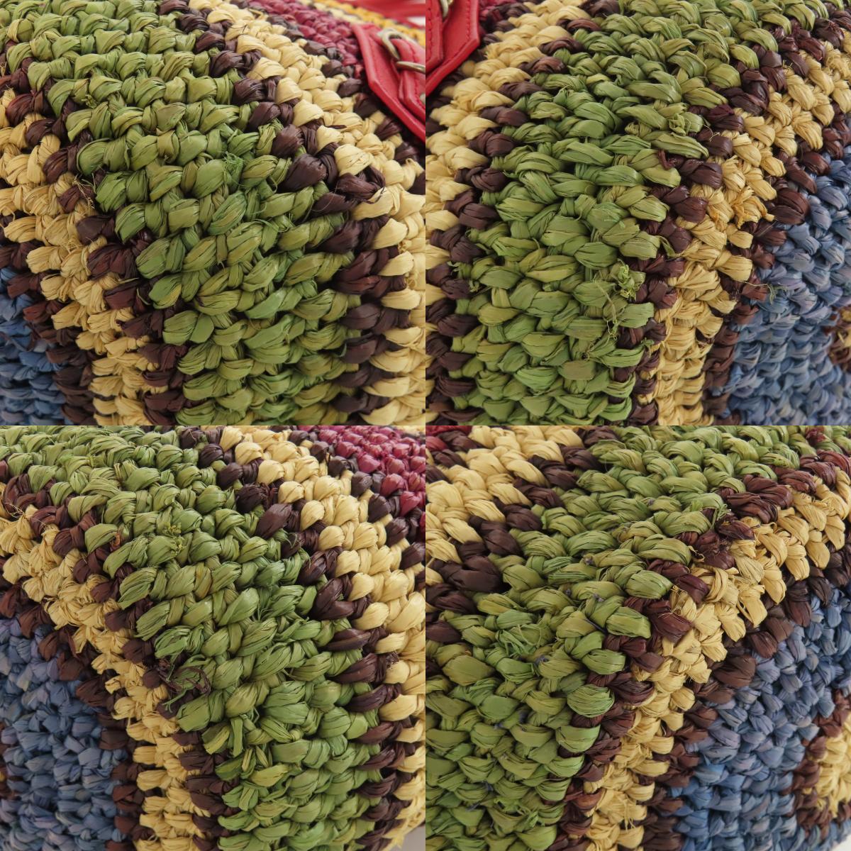 BALENCIAGA 286370 Basket bag Tote Bag Straw Ladies [Used]