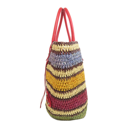 BALENCIAGA 286370 Basket bag Tote Bag Straw Ladies [Used]
