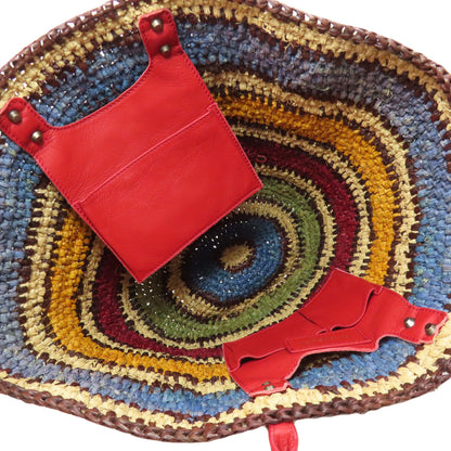 BALENCIAGA 286370 Basket bag Tote Bag Straw Ladies [Used]