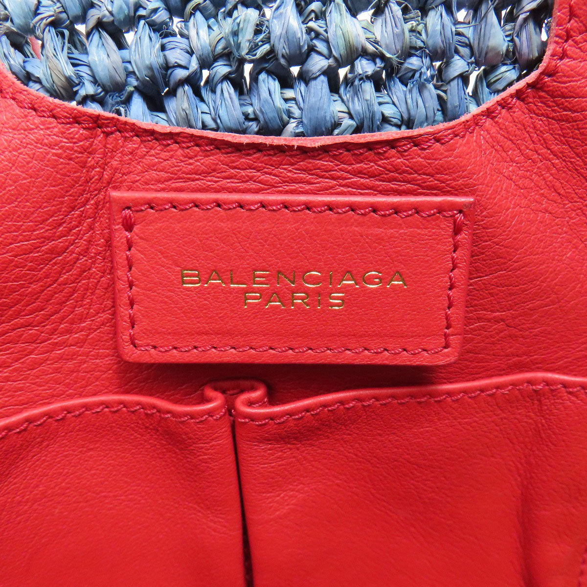 BALENCIAGA 286370 Basket bag Tote Bag Straw Ladies [Used]