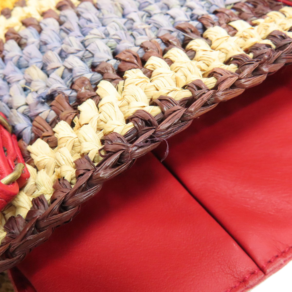 BALENCIAGA 286370 Basket bag Tote Bag Straw Ladies [Used]