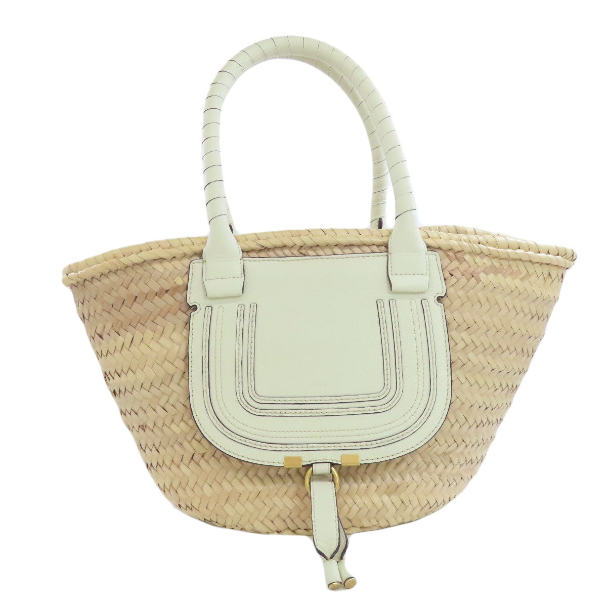 CHLOE Mercy basket bag Tote Bag Raffia Ladies [Used]