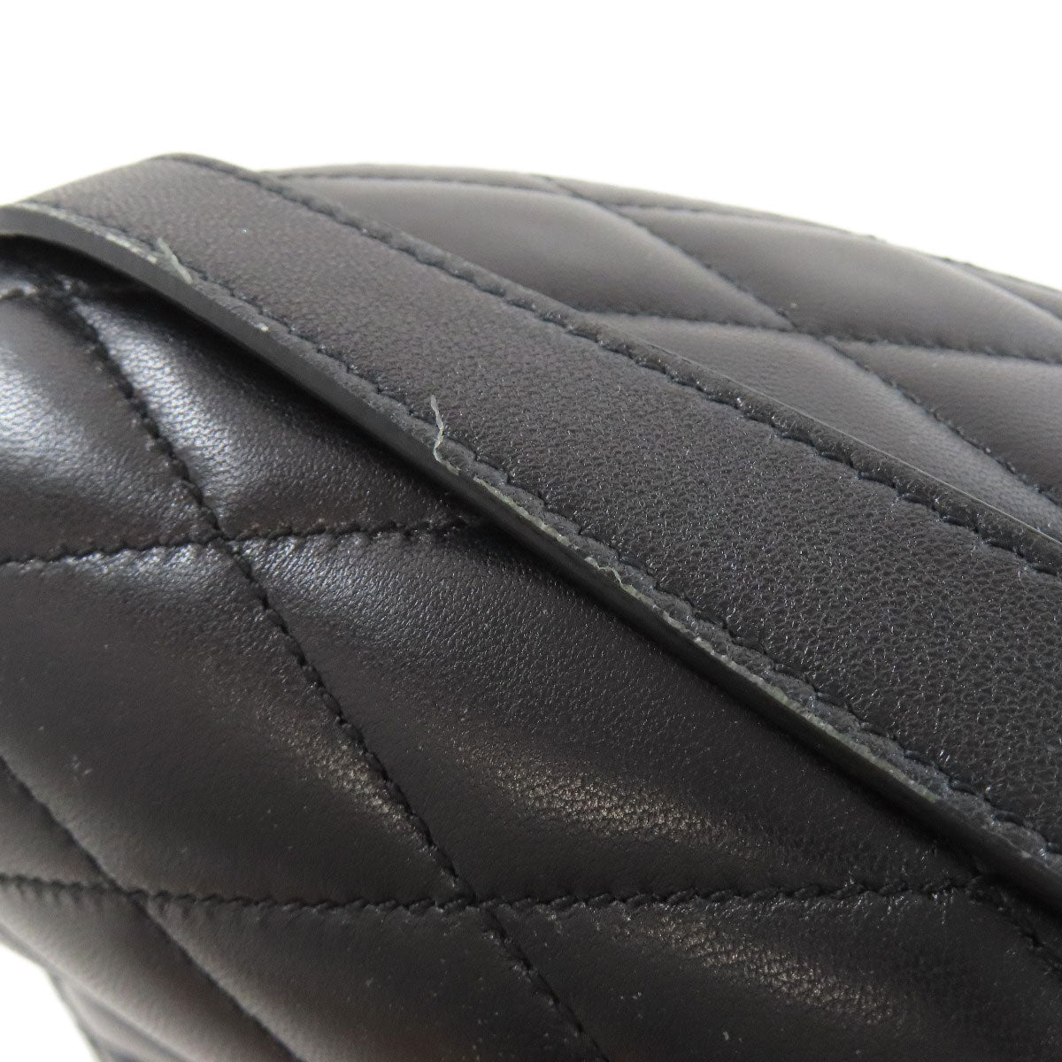 SAINT LAURENT logo Shoulder Bag Calf Ladies [Used]