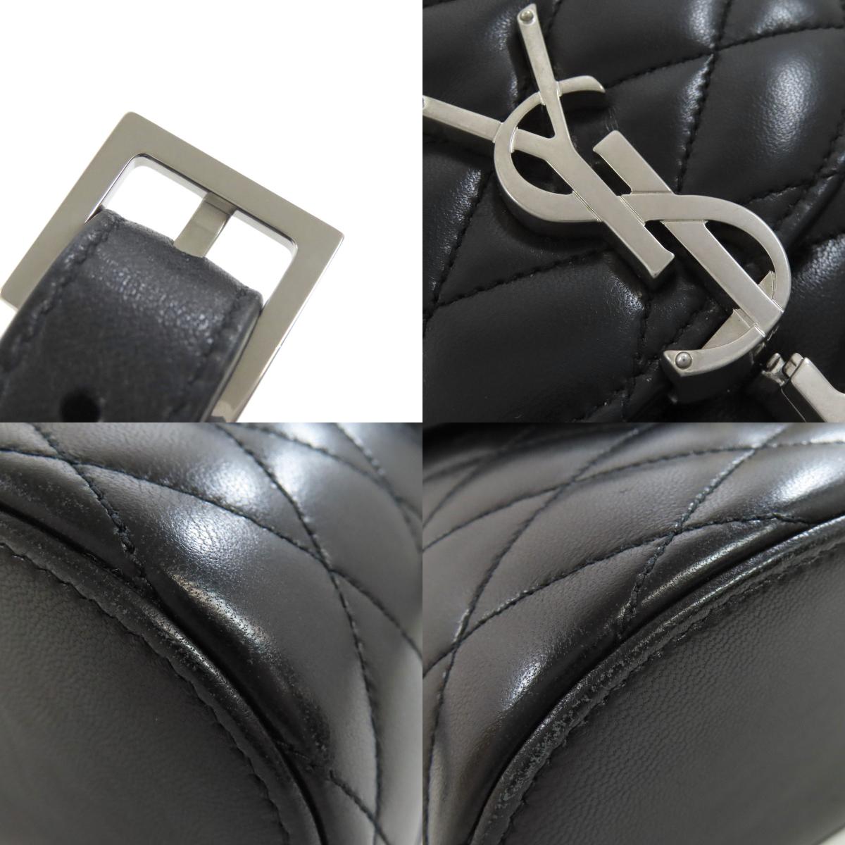 SAINT LAURENT logo Shoulder Bag Calf Ladies [Used]