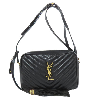 SAINT LAURENT Lou V Stitch Shoulder Bag Calf Ladies [Used]