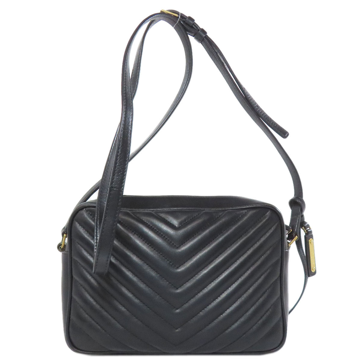 SAINT LAURENT Lou V Stitch Shoulder Bag Calf Ladies [Used]