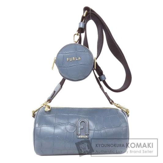 Furla   Embossing Shoulder Bag  Leather Ladies [Used]