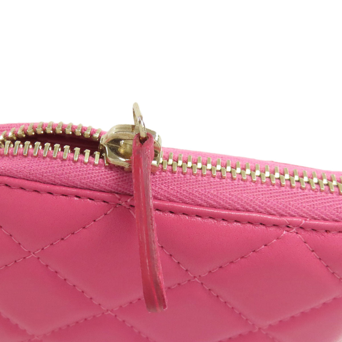 CHANEL Matelasse COCO Mark GoldHardware Long wallet (with coin pocket) Lambskin Ladies [Used]