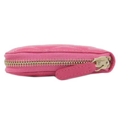 CHANEL Matelasse COCO Mark GoldHardware Long wallet (with coin pocket) Lambskin Ladies [Used]