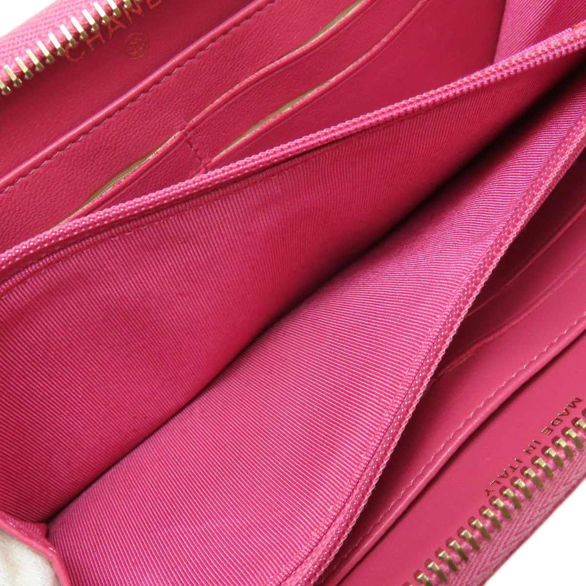 CHANEL Matelasse COCO Mark GoldHardware Long wallet (with coin pocket) Lambskin Ladies [Used]