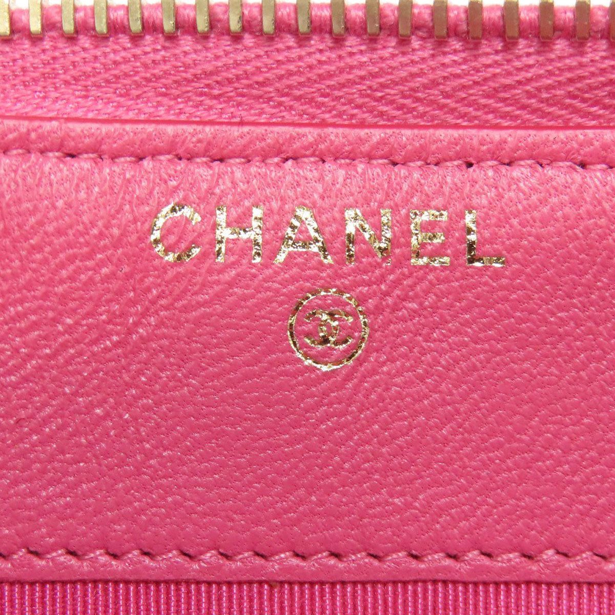 CHANEL Matelasse COCO Mark GoldHardware Long wallet (with coin pocket) Lambskin Ladies [Used]