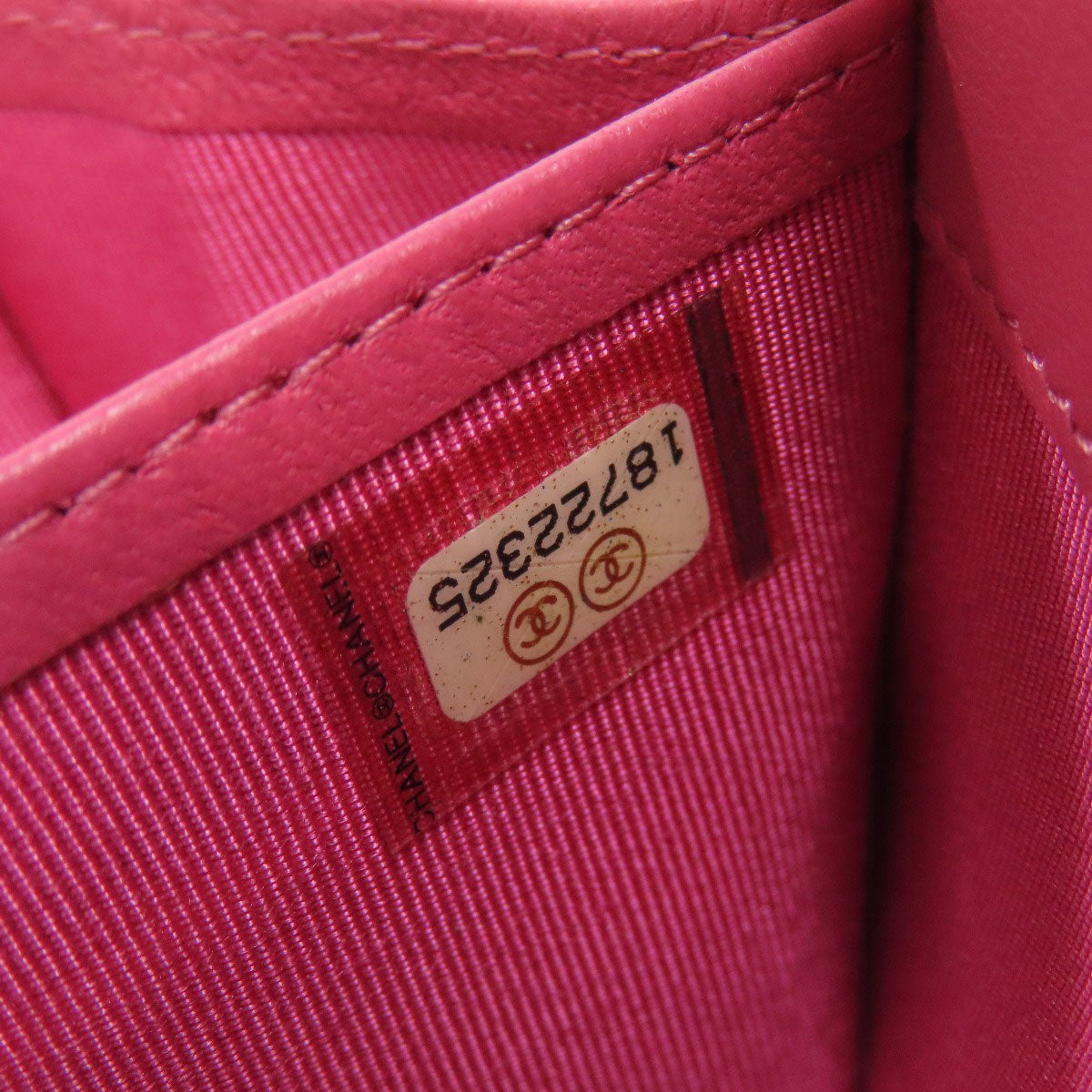 CHANEL Matelasse COCO Mark GoldHardware Long wallet (with coin pocket) Lambskin Ladies [Used]