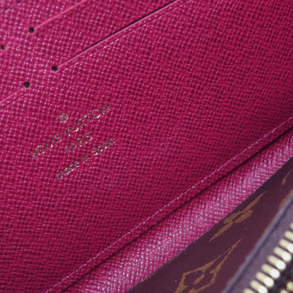 LOUIS VUITTON M60742 Portefeiulle・Clemence Long wallet (with coin pocket) Monogram canvas Ladies [Used]