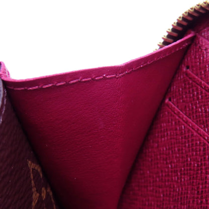 LOUIS VUITTON M60742 Portefeiulle・Clemence Long wallet (with coin pocket) Monogram canvas Ladies [Used]