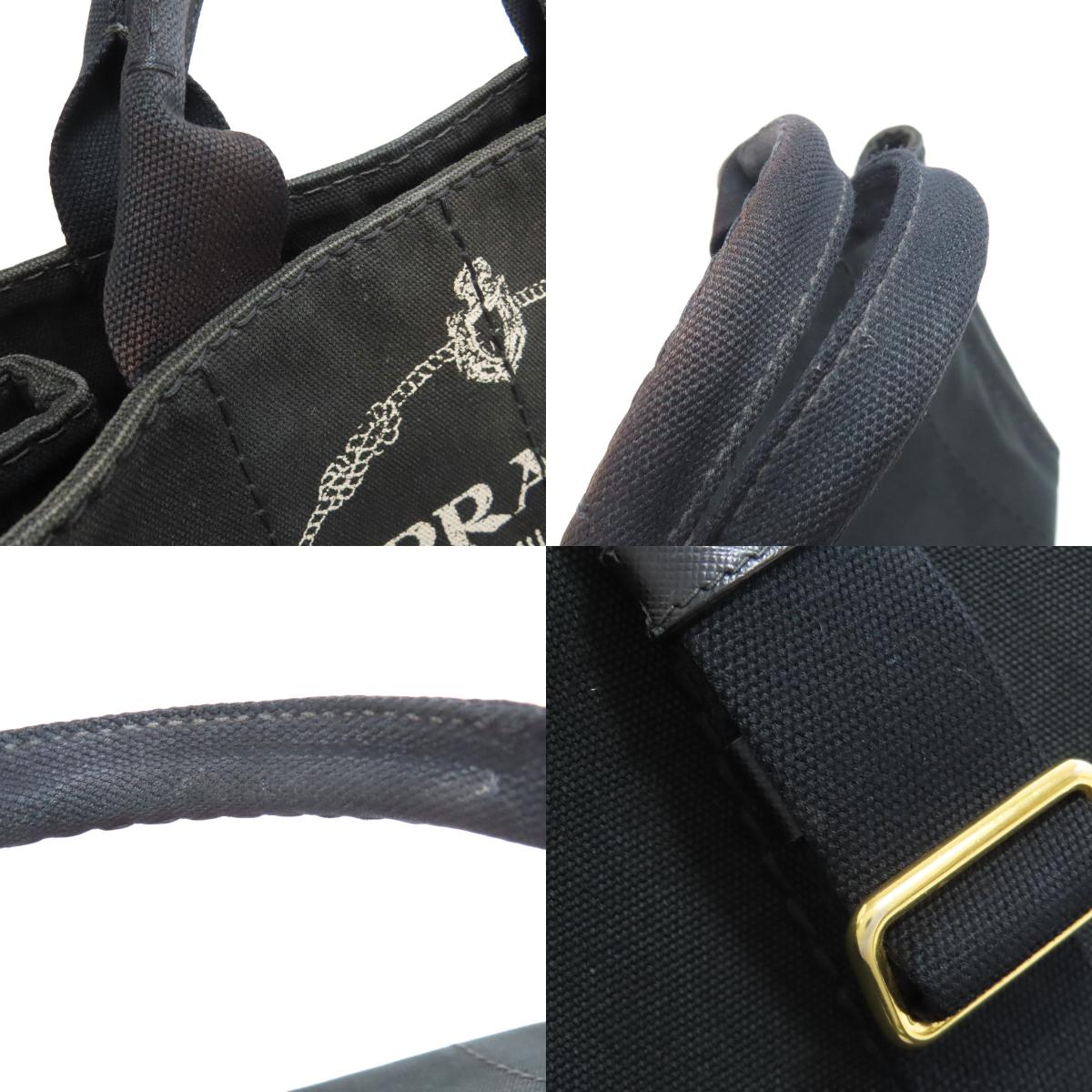 PRADA Canapa mini 2 WAY Handbag Canvas Ladies [Used]