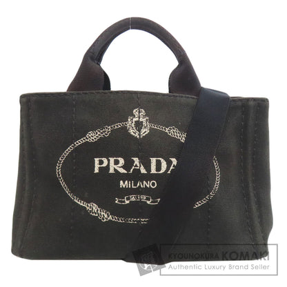 PRADA Canapa mini 2 WAY Handbag Canvas Ladies [Used]