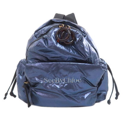 SEE BY CHLOE logo Backpack Â· Daypack Nylon Ladies [Used]