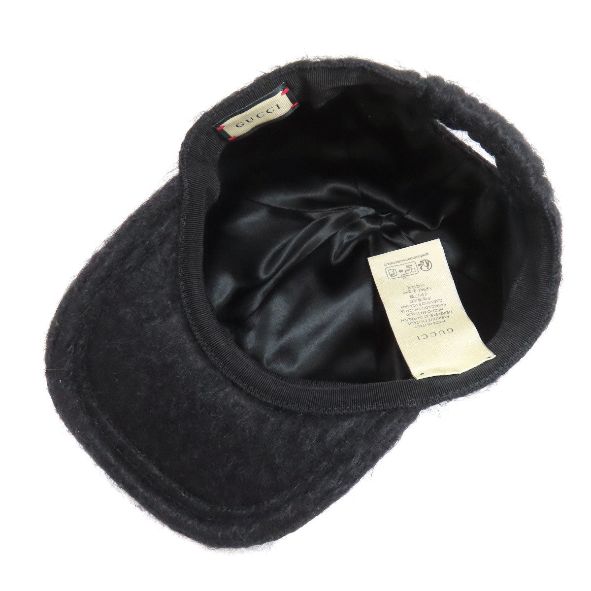 GUCCI 729349 Double G Baseball Cap hat Moheya woolLadies [Used]