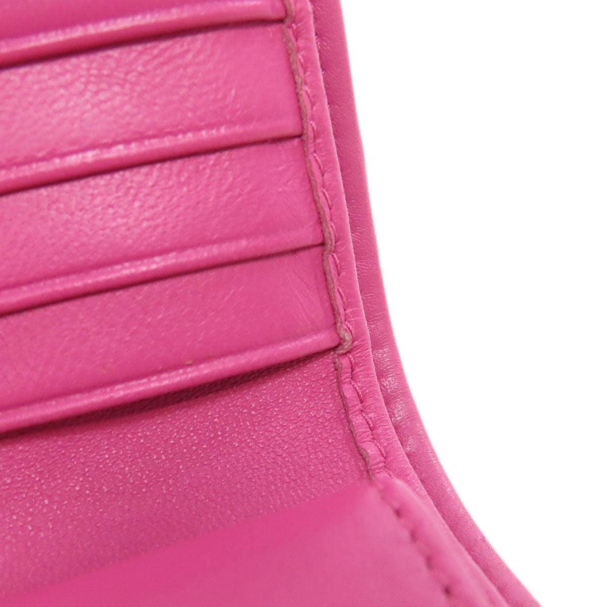 MIUMIU Materasse Bifold Wallet with Coin Pocket Lambskin Ladies [Used]