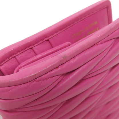 MIUMIU Materasse Bifold Wallet with Coin Pocket Lambskin Ladies [Used]