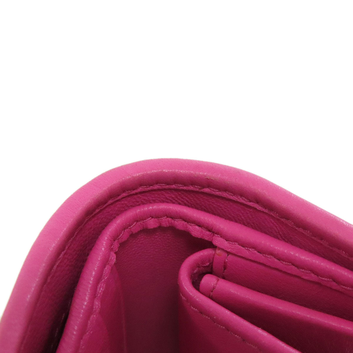 MIUMIU Materasse Bifold Wallet with Coin Pocket Lambskin Ladies [Used]