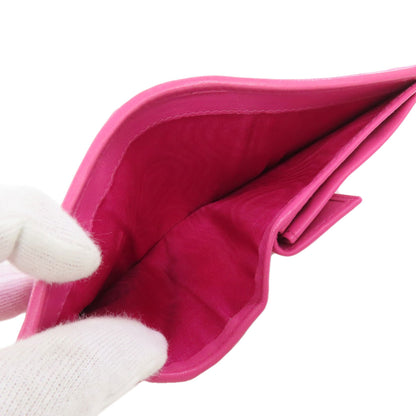 MIUMIU Materasse Bifold Wallet with Coin Pocket Lambskin Ladies [Used]