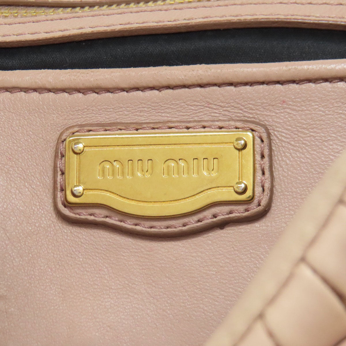 MIUMIU Materasse Handbag Calf Ladies [Used]