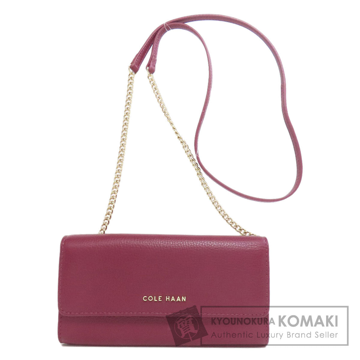 Cole Haan logo Shoulder Bag Leather Ladies [Used]