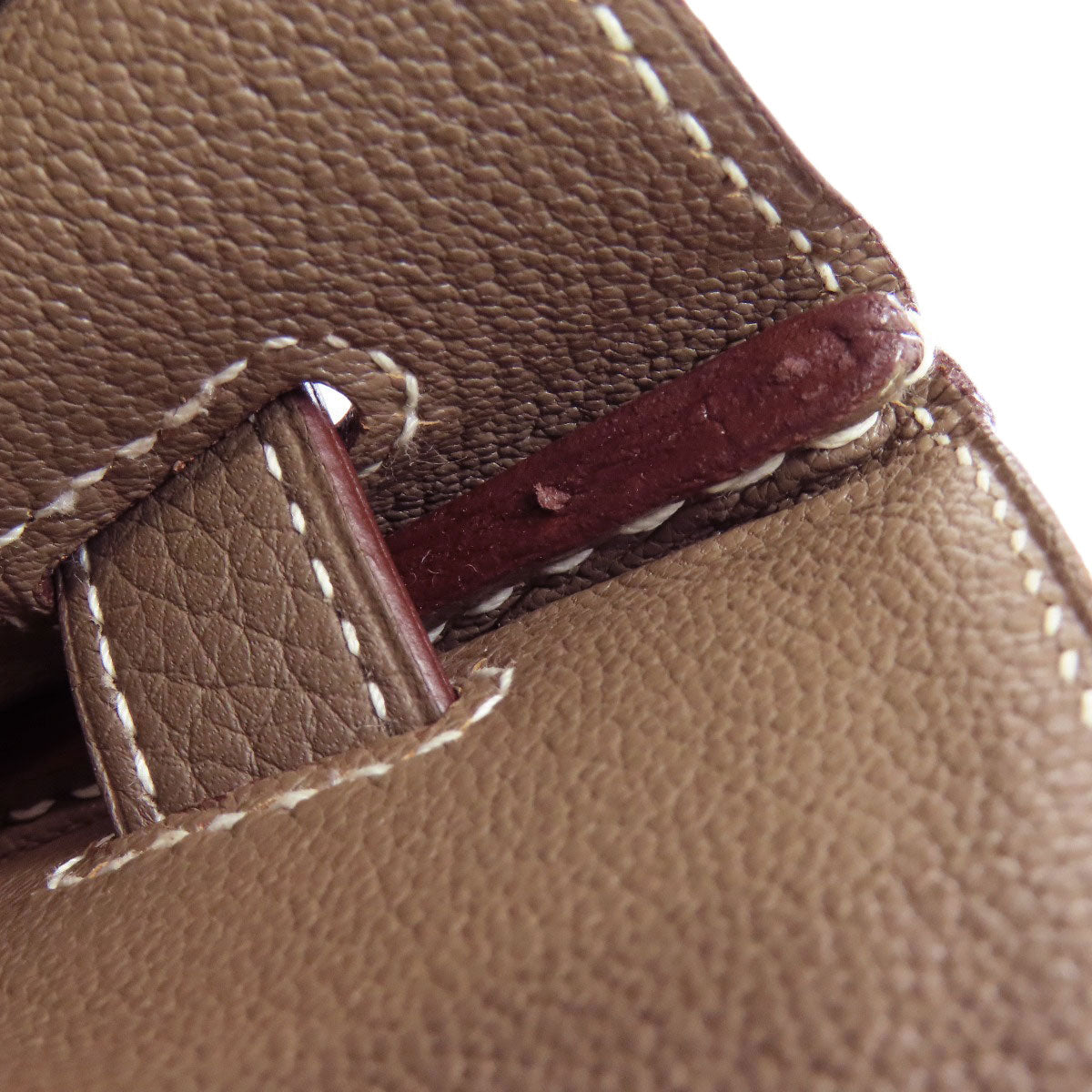 HERMES Birkin 30 Etoupe SilverHardware Handbag Taurillon Clemence Ladies [Used]