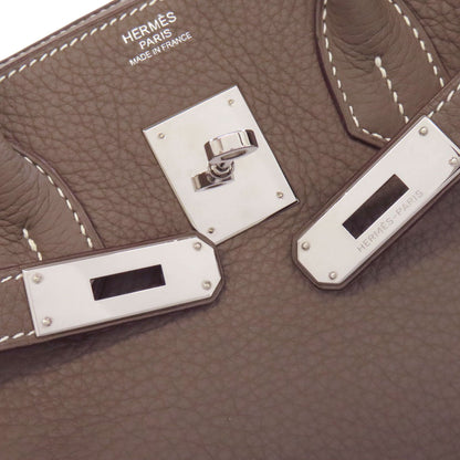 HERMES Birkin 30 Etoupe SilverHardware Handbag Taurillon Clemence Ladies [Used]