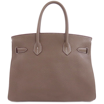 HERMES Birkin 30 Etoupe SilverHardware Handbag Taurillon Clemence Ladies [Used]