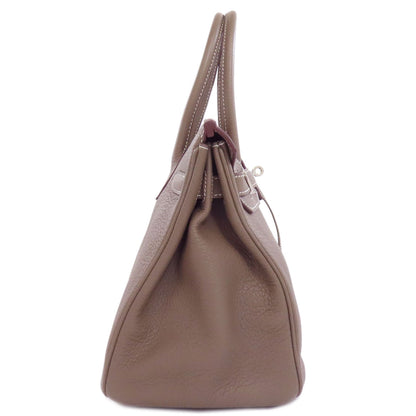 HERMES Birkin 30 Etoupe SilverHardware Handbag Taurillon Clemence Ladies [Used]