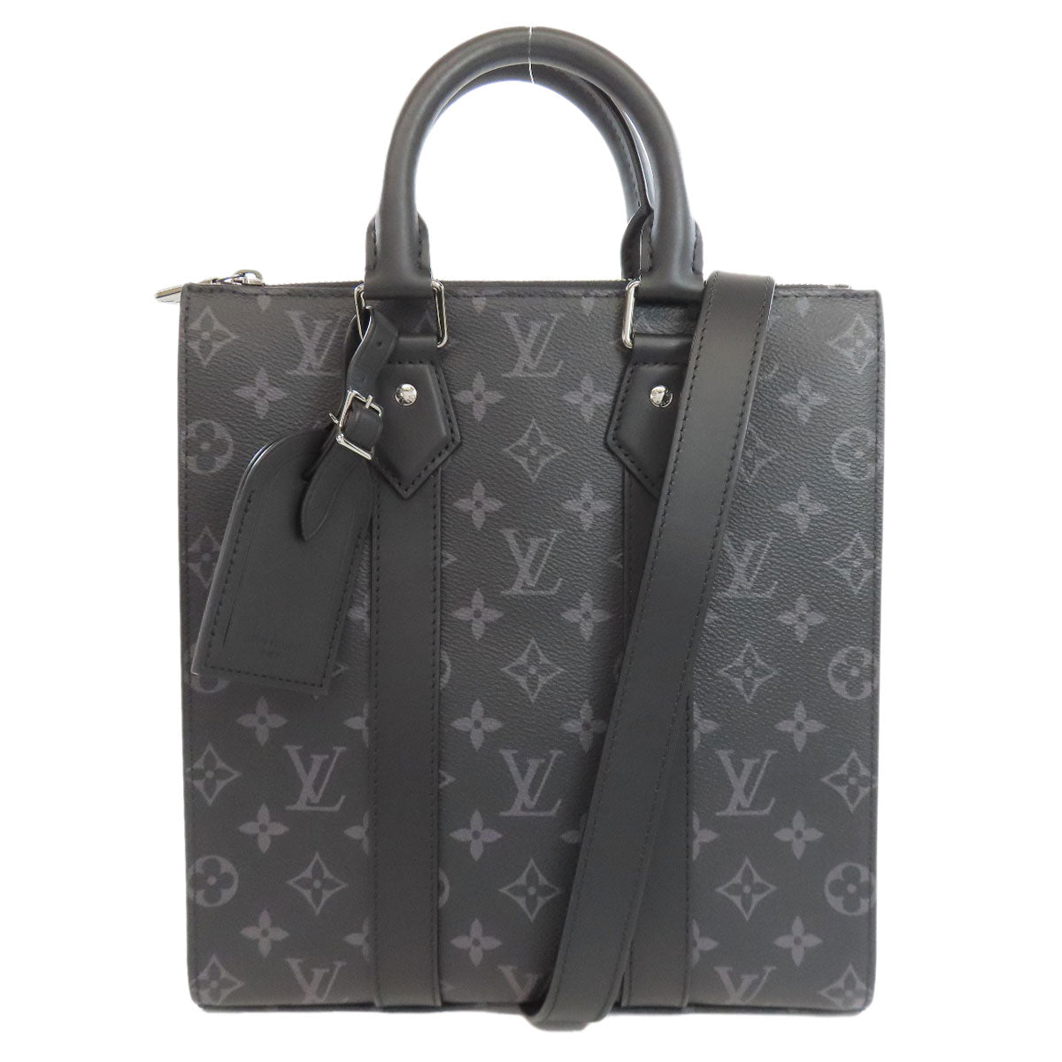 LOUIS VUITTON M46456 Sac Plat Cloth Shoulder Bag Monogram Eclipse mens [Used]