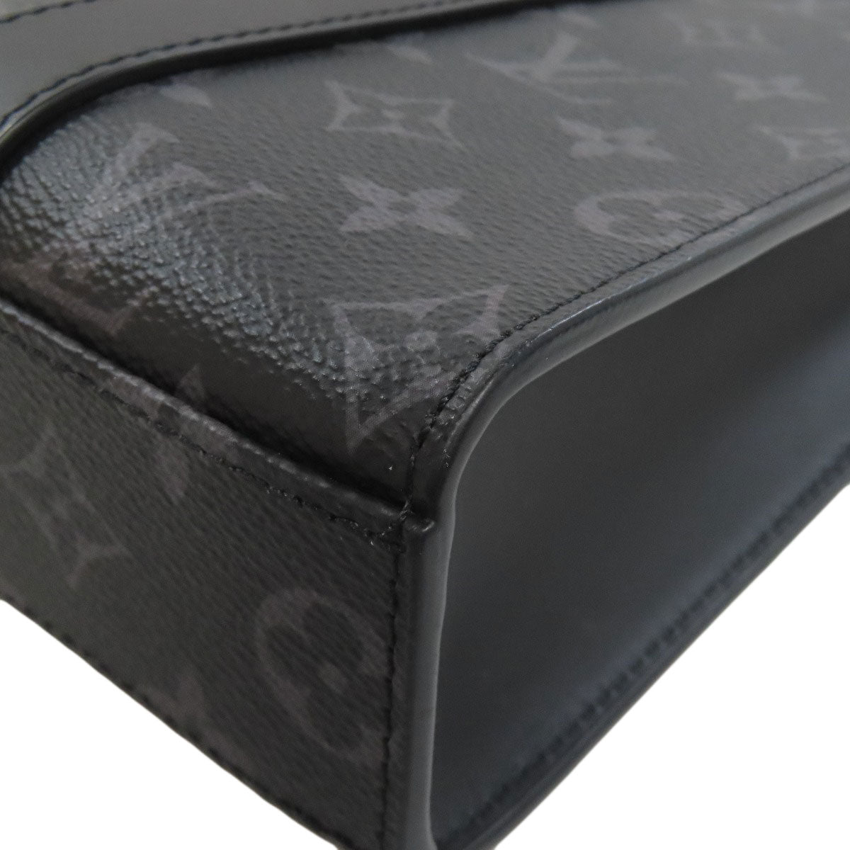 LOUIS VUITTON M46456 Sac Plat Cloth Shoulder Bag Monogram Eclipse mens [Used]