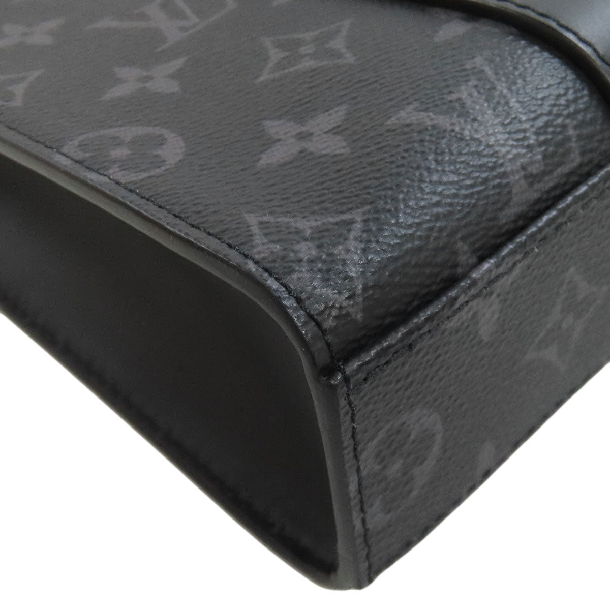 LOUIS VUITTON M46456 Sac Plat Cloth Shoulder Bag Monogram Eclipse mens [Used]