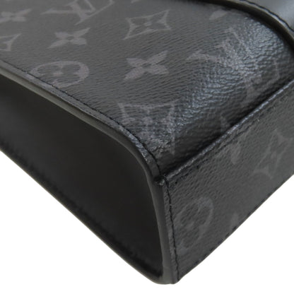 LOUIS VUITTON M46456 Sac Plat Cloth Shoulder Bag Monogram Eclipse mens [Used]