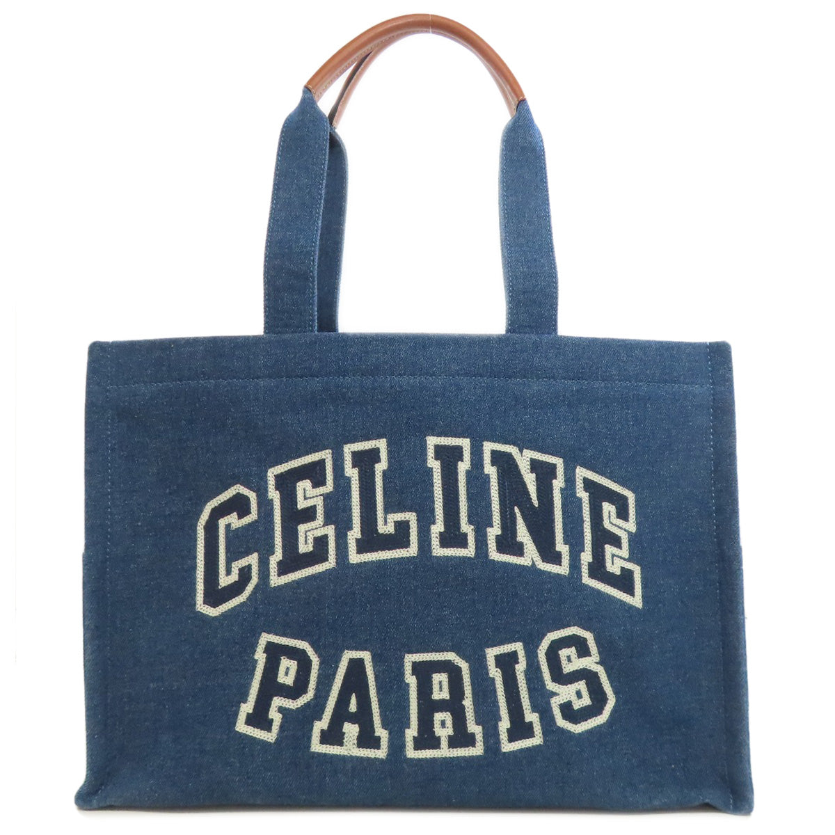 CELINE   logo Tote Bag  Denim Ladies [Used]