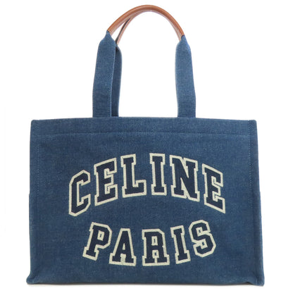 CELINE   logo Tote Bag  Denim Ladies [Used]