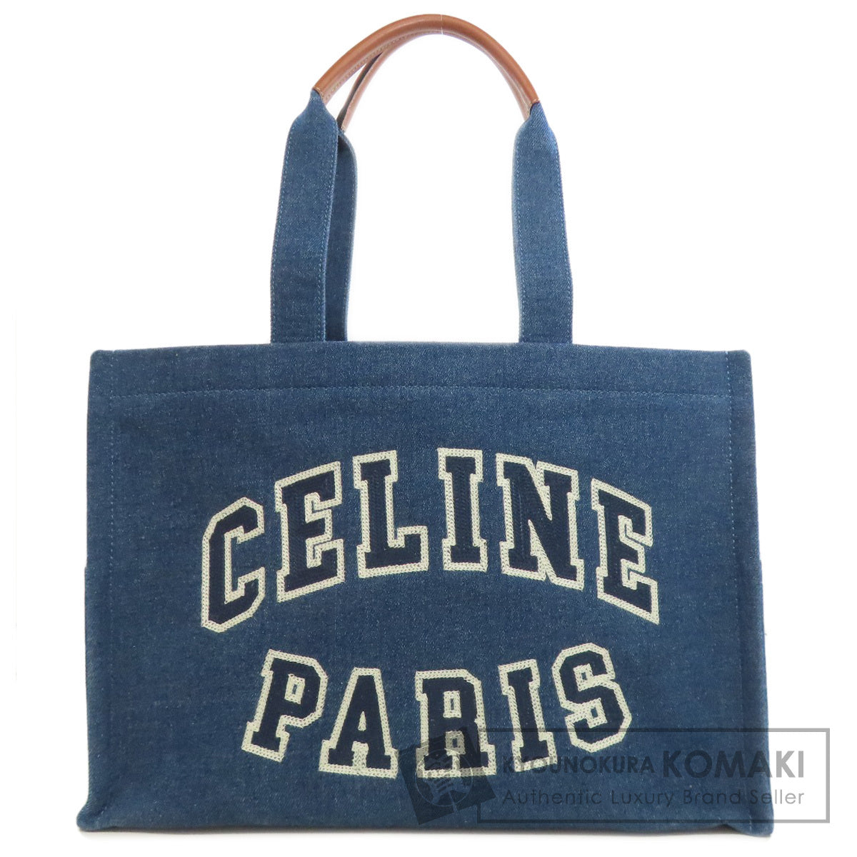 CELINE   logo Tote Bag  Denim Ladies [Used]