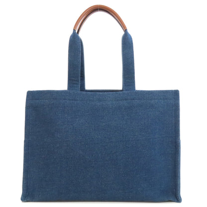 CELINE   logo Tote Bag  Denim Ladies [Used]