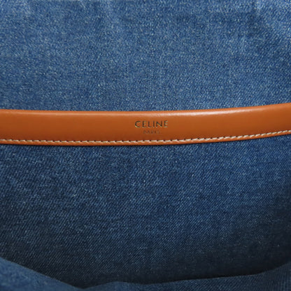 CELINE   logo Tote Bag  Denim Ladies [Used]