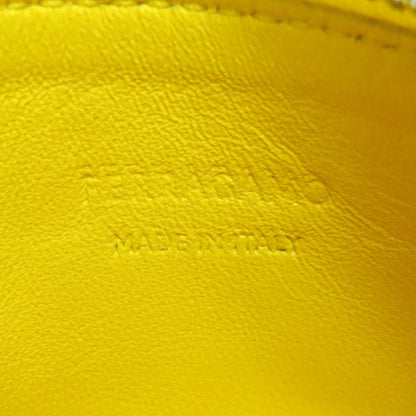 Salvatore Ferragamo Cutout Pouch coin purse Leather Ladies [Used]