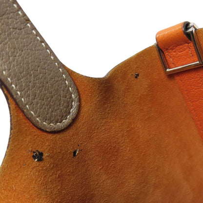 HERMES PicotinPM SilverHardware Handbag Taurillon Clemence Ladies [Used]