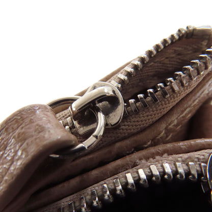 Longchamp logo Shoulder Bag Leather Ladies [Used]