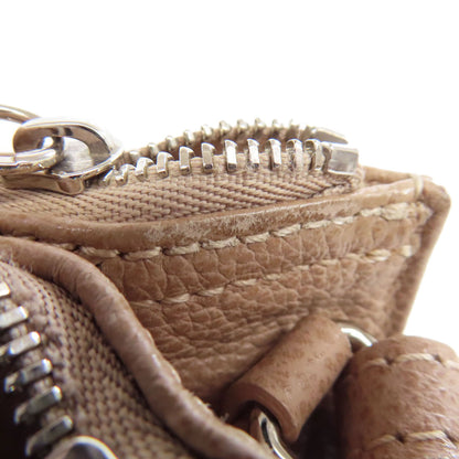 Longchamp logo Shoulder Bag Leather Ladies [Used]