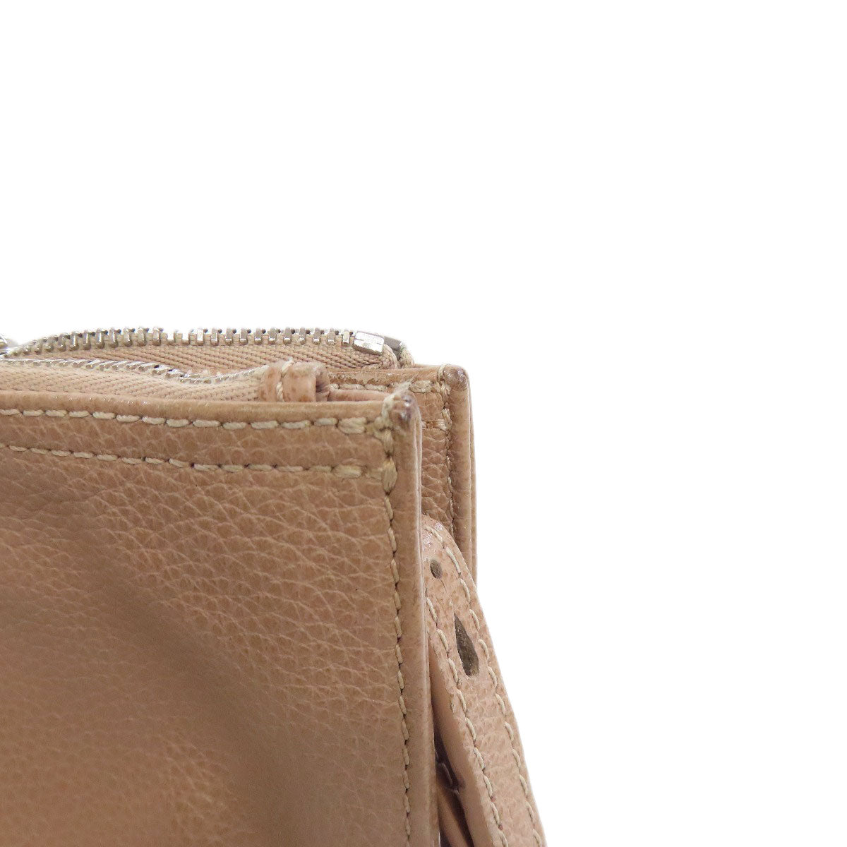 Longchamp logo Shoulder Bag Leather Ladies [Used]