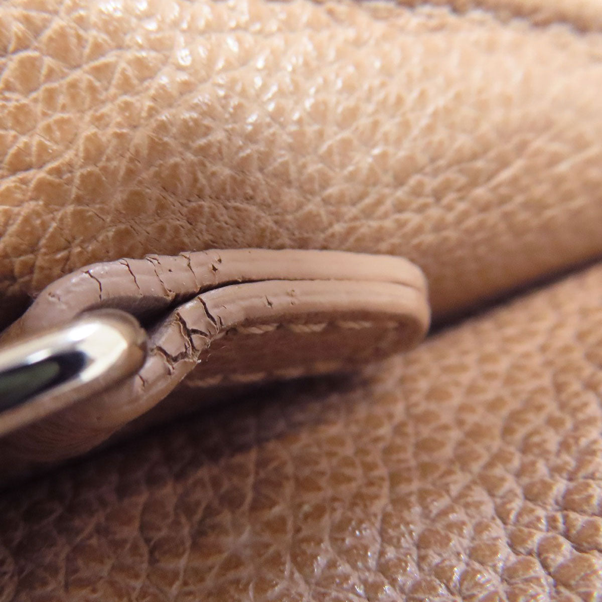 Longchamp logo Shoulder Bag Leather Ladies [Used]