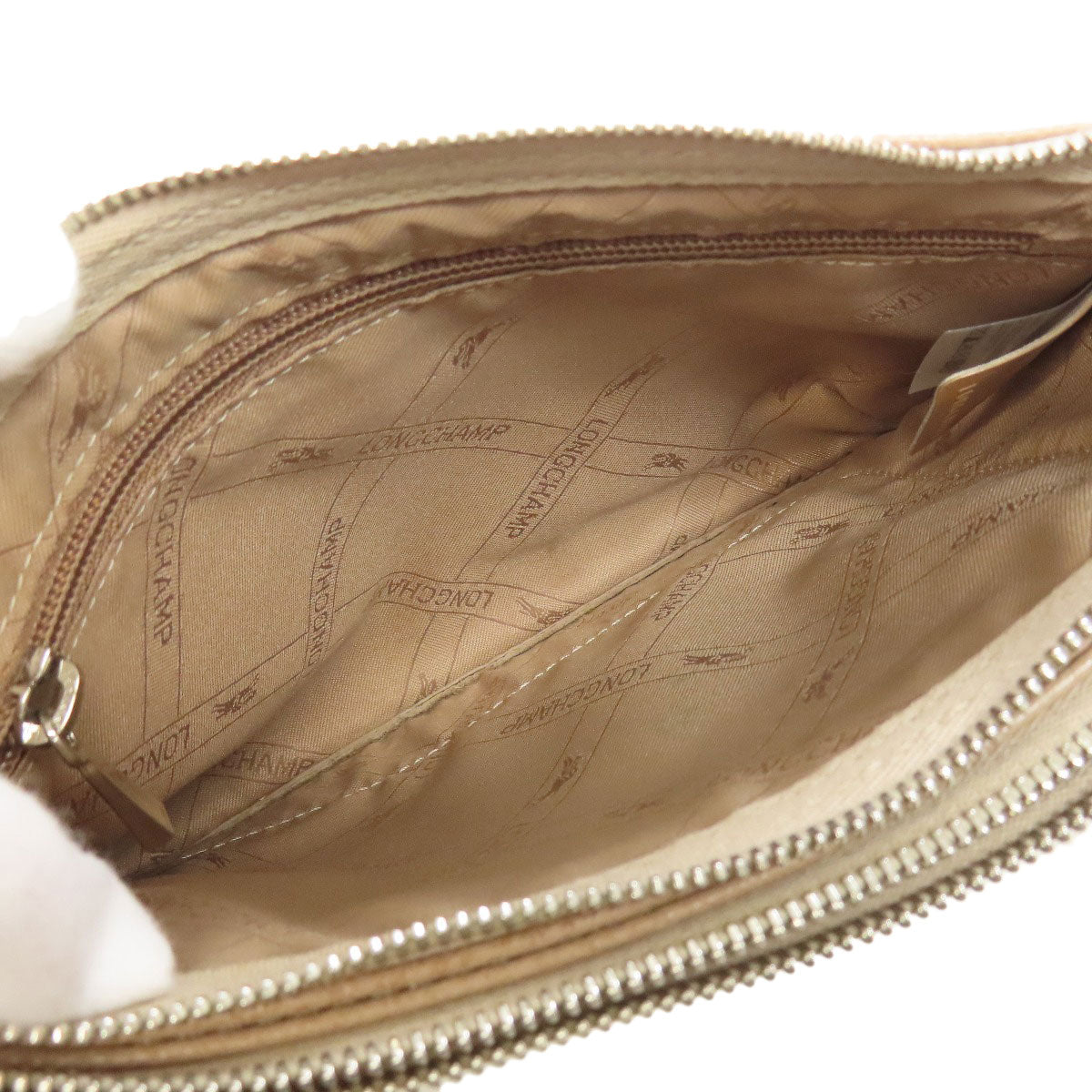 Longchamp logo Shoulder Bag Leather Ladies [Used]