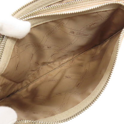 Longchamp logo Shoulder Bag Leather Ladies [Used]